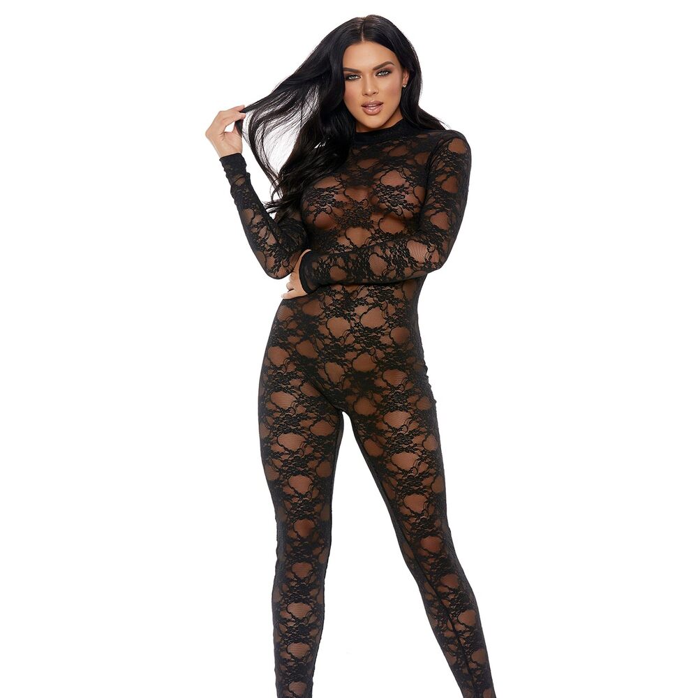 9291 Bodystockings, Black, XL